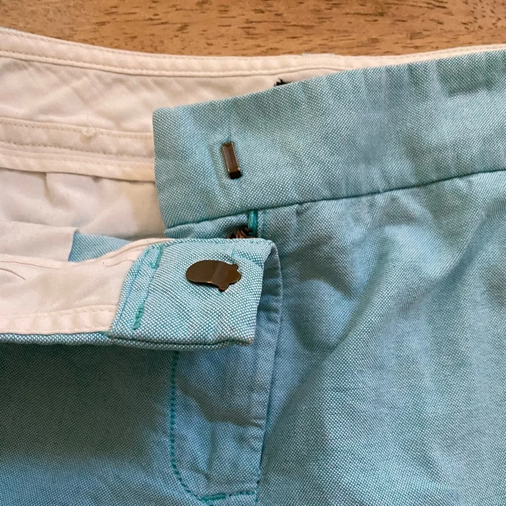J Crew City Fit Women’s Sz 8 Aqua Blue Cotton‎ Twill Shorts